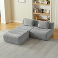 thumbnail image 5 of Oversized 3-Seater Cloud Couch Sectional, Modular Sofa with Chenille Fabric, No Assembly Space-Saving, Comfy Couches for Small Living Room & Apartment,Grey, 5 of 7