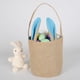 thumbnail image 2 of Cesta de huevos de Pascua para niños, bolsa de arpillera de conejito para llevar dulces y regalos para festivales, fiestas, vacaciones, azul claro brillar Hogar, 2 of 6