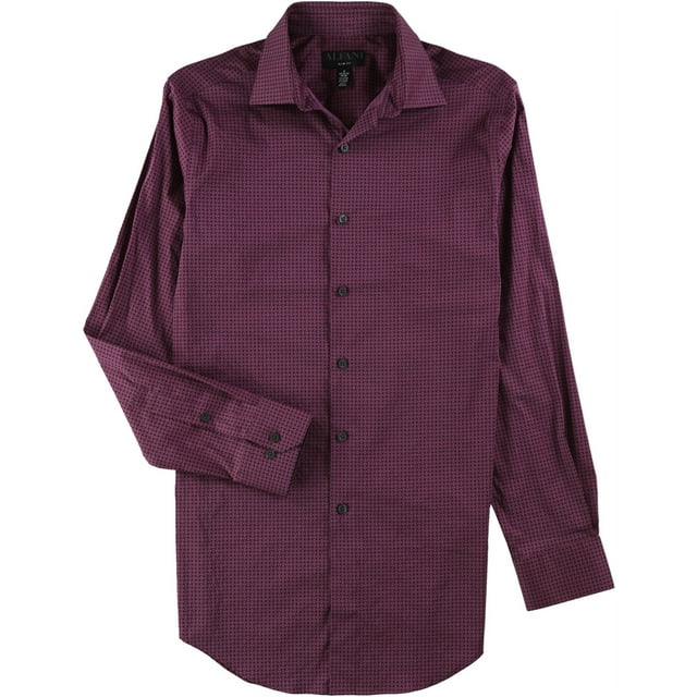 Alfani Chemise Habillée Extensible pour Hommes, Violette, Col 15-15.5 Pouces Manches 32-33 Pouces