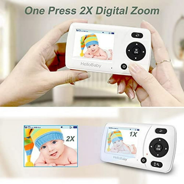 Hello Baby Monitor with Camera and Audio,Safer Video Baby Monitor No Wifi  for Pr