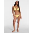 thumbnail image 2 of No Boundaries Lemon Eyelet Triangle Bikini Swim Top, Women's XXS-XXL, 2 of 5