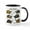 White/Black Inside, variant on CafePress - Box Turtles Of North America Mug - 11 oz Ceramic Mug - Novelty Coffee Tea Cup