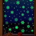 thumbnail image 2 of Glow in the Dark Snowflake Window Cling Stickers Static Cling Christmas Decals for Glass Door Wall Decor(Multicolor), 2 of 6