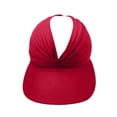 thumbnail image 5 of Mgmyaa Women's Open Top Sun Hat Visor Wide Brim UV Protection Outdoor Sport Cap Breathable Summer Beach Headwear Adjustable Ponytail Hole, 5 of 9
