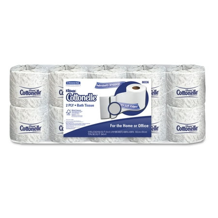Cottonelle Two-Ply Bathroom Tissue, 451 Sheets/Roll, 10 Rolls/Pack