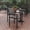 Gray, variant on BizChair Commercial Grade Patio Chair with Arms, Stackable Side Chair with Faux Teak Poly Slats and Metal Frame, Gray/Gray