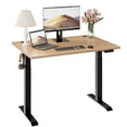 thumbnail image 2 of Sobaniilo 48'' x 24'' Electric Height Adjustable Standing Desk, Home Office Sit Stand Desk Stand Up Computer Workstation (Black Frame + Bamboo Top), 2 of 7