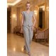 thumbnail image 2 of Conjunto 2 Piezas Elegante, Chaleco con Botones y Pantalón de Pierna Amplia, Look Sofisticado para Mujer, 2 of 5