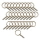thumbnail image 1 of 30 Uds llaveros divididos con cadena de 1 pulgada con anillos de salto abiertos piezas de Metal para manualidades DIY fabricación de llaveros, 1 of 9