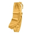 thumbnail image 5 of VERUGU Fall Winter Kids Long Length Pants Boys Legging Pants Thin Long Pants Loungewear Lantern Pants Yellow 3 Years, 5 of 7