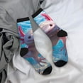 thumbnail image 5 of Pofeuu Cute Underwater Axolotl Print Crew Socks, Adult Running Hiking Socks for Youth and Adult, 5 of 6
