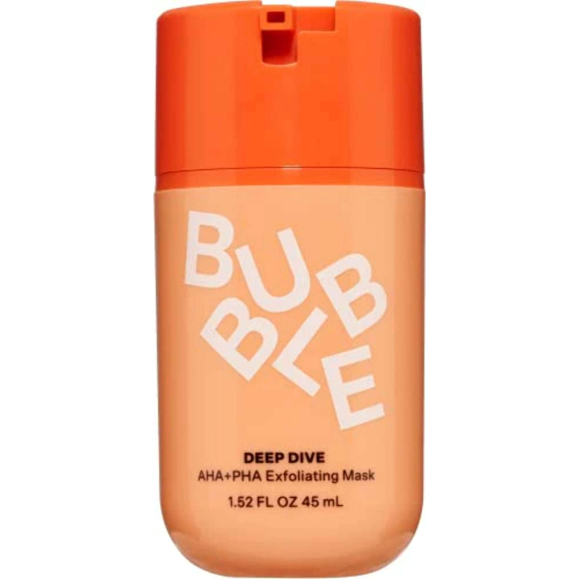Bubble Skincare Deep Dive AHA + PHA Exfoliating Mask, All Skin Types, Wash-off Mask, 1.52 fl oz / 45ml