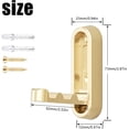 thumbnail image 4 of Foldable Wall Hooks Wall Mount, Heavy Duty Folding Coat Hooks with Screws, Foldable Plant Hanger for Bathroom, Kitchen, Entryway, Holds Coats, Towels, Backpacks, Hats, Keys (1Pcs, Grey), 4 of 7