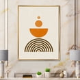 thumbnail image 2 of Designart 'Abstract Rainbow Moon and Sun In Earth Tones V' Modern Framed Canvas Wall Art Print, 2 of 5