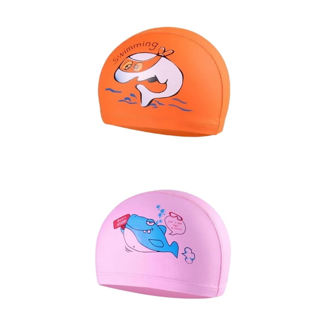 Bañarse Sombrero De Natación Niña Niño Estampado Animal Bañarse Sombrero De Natación Niña Niño Estampado Animal ón Rosa Sunnimix none