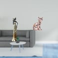 thumbnail image 2 of Escultura de figura tribal africana, adorno artesanal decorativo ligero para decoración del hogar, hoteles, chimeneas y animales., 2 of 8