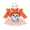 Orange Ghost Dot, variant on Baby Girls Halloween Outfits Long Sleeve Ruffle Romper Ghost/Pumpkin Embroidery Suspender Skirt Sets Fall Clothes 0-18M