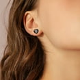 thumbnail image 6 of YYKihy Fashionable Mini Heart Shaped Zircon Earrings With Women's Hearts Colorful And Earrings Heart Shaped Earrings With Their Cute Heart Shaped Shape Symbolize Love And Warm, 6 of 9