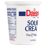 Daisy Pure and Natural Sour Cream, 16 oz (1 lb) Tub (Refrigerated ...