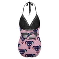 thumbnail image 6 of Harley Quinn Symbol Women's Swimwear Strap One Piece Backless Tummy Control V Neck Swimsuit Summer Beach Vacation Bathing Suit, 6 of 7