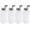 White, variant on 4 PCS 500ML(17oz) Push Down Alcohol Dispenser Pump Liquid Press Empty Bottles Refillable Container for Acetone Cleanser Nail Polish Remover, Yellow 500ML (17oz)