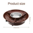 thumbnail image 2 of OUSITAID Ensemble de Fondue au Chocolat Pot de Fusion Électrique avec Plateau de Service et Fourchettes Détachable Réutilisable pour Fête Mariage, 2 of 10