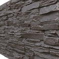 thumbnail image 6 of NewStone Canyon Ridge Faux Stone Panel, 45 3/4"W x 24 1/2"H x 1 1/4"D, Slate Gray Color, 6 of 9