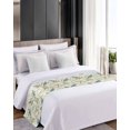 thumbnail image 4 of Xipuska Vintage Summer Botanical Bed Runners for Twin Size Bed, Decorative Bed Throws for Foot of Bed, Retro Birds Leaves Bed Runner Sofa Throw Bedding Scarf Protector Slipcover for Bedroom/Hotel, 4 of 6