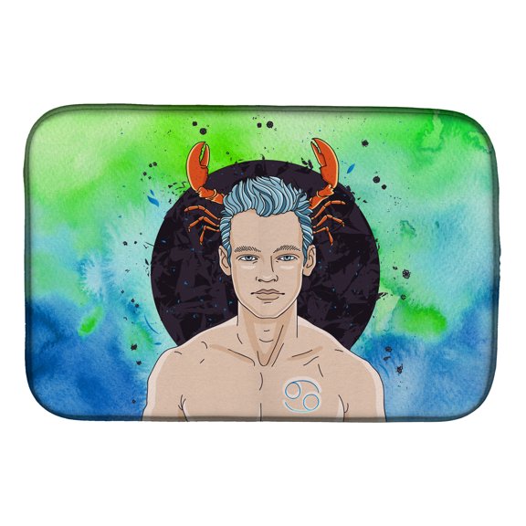 Cancer Zodiac Sign Dish Drying Mat