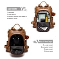 thumbnail image 4 of Mochila antirrobo Cheruty de piel sintética casual de moda 1-1 Tan M, 4 of 5