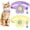 Purple + Yellow, variant on 1/2Pack Breakaway Cat Collars with Bells, Kitten Collar for Girl Boy Adjustable Safety Kitty Collars for Cats Puppy and Small Pets