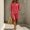 Red, variant on IUYRTFE Women's V-Neck Sleeveless Button Front Top and Wide Leg Pants Set Casual Summer Two Piece Outfit with Pockets