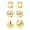 Gold C, variant on Lancharmed Women's Earrings For Women Gradient Drop Earring 14K Gold Plated Earring Gifts for Women