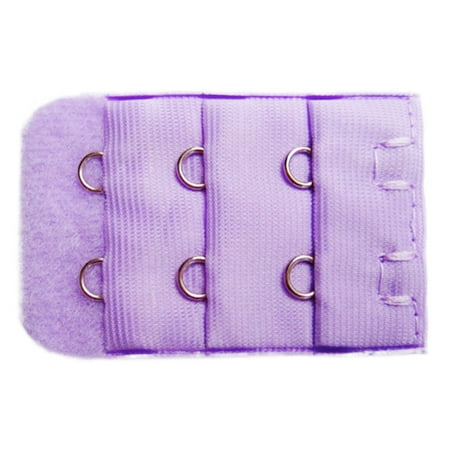 

wendunide lingerie for women 3.2CM Wide Three-Row Two-Button Bra Underwear With Extended Button Purple One Size