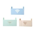 thumbnail image 2 of Kearding Caja de almacenamiento organizador de enrutador WiFi estante de pared estante montado en el dormitorio sala de estar creativamente Almacenamiento y organización del hogar Beige, 2 of 6