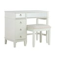 thumbnail image 6 of Linon 2 Piece Adult Timeless Storage Vanity and Stool Table Set White, 6 of 30
