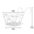 Zauma Clearance Flower Pots Planter Metal Art Hanging Basket Flower Pot