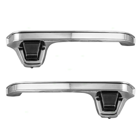 Gmc Chrome Door Handles - BROCK Outside Outer Chrome Door Handles Pair Set Front Replacements for Chevrolet GMC SUV Pickup Truck 6272581 6272582