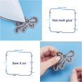 thumbnail image 6 of 7 Pcs Bow Rhinestone Applique (2.2"x2.6") Iron/Sew on Applique Patch Bowknot Glitter Crystal Applique for Bags Hats Shirts Clothing DIY Projects 7 Colors, 6 of 7
