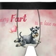 thumbnail image 4 of Every Fart is Love Note Schnauzer Guilty Face Happy Valentine's All Over Print Boxer Briefs Underwear for Men Dad Miniature Schnauzer Dog Lover - 01016, 4 of 6