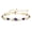 02-Amethyst, variant on Sterling Silver Emerald Teardrop Tennis Bracelet for Women with May Birthstone and Adjustable Bolo Chain, Gold Plated