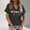 Grey, variant on Graphic Tees for Women V-Neck Short Sleeve T Shirt for Daily Wear with Floral Print Casual Comfort Top for Weekend and Travel Machine Washable Blue 3XL