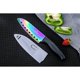 thumbnail image 2 of SiliSlick Juego de Cuchillos de Cocina de Acero Inoxidable con Mango Negro y Revestimiento de Titanio de 5 Piezas, 2 of 7