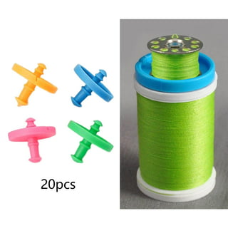 Peavytailor 60 Pcs (#2) Bobbin Holders with Handle part. The Bobbin Clips Spool Huggers for Sewing Machine Thread Storage. Categorize on Your Own!