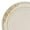 Ivory with Gold Rim, variant on Smarty Ivory w/ Gold Harmony Plastic Wedding Value Set (120 Guests)