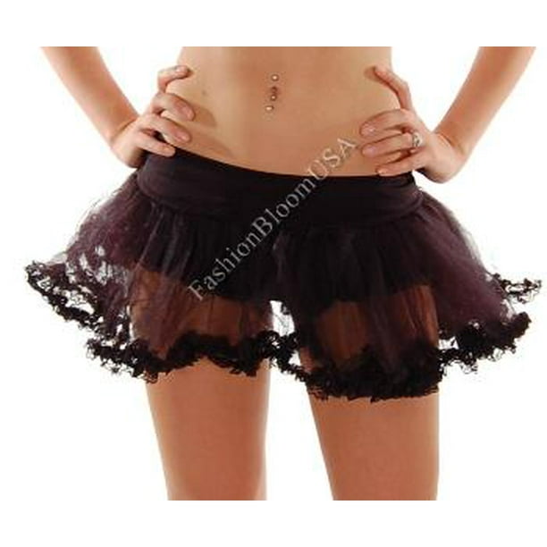 black petticoat skirt