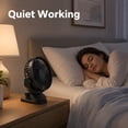 thumbnail image 5 of MOSENSE Portable Clip On Fan Battery Operated, 3 Speed Quiet 360° Rotatable Personal Fan, USB Rechargeable Battery Operated Cooling Fan for Desk, Home, Office, Stroller, Camping, Black, 5 of 6