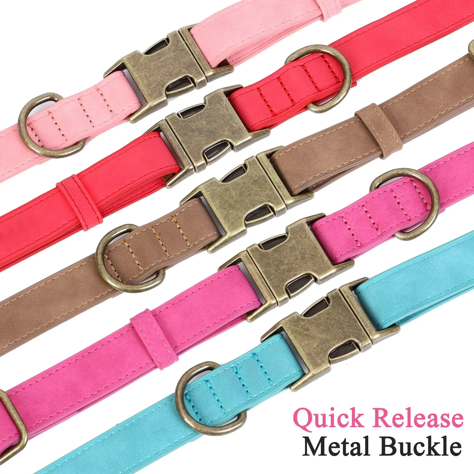 Jumpress Soft Leather Dog Collar with Quick Release photo 6