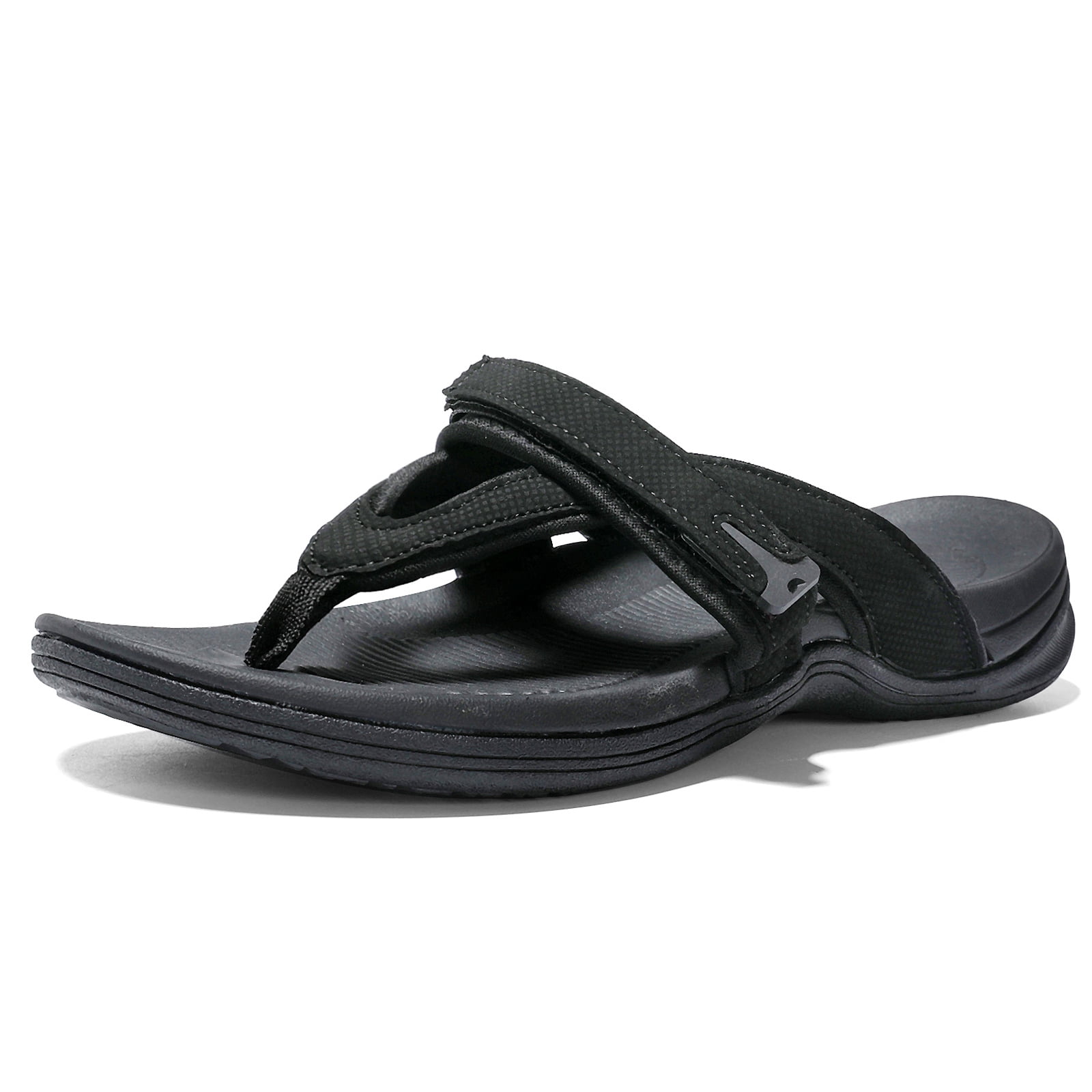 Womens Arch Support Flip Flops Orthotic Soft Cushion Thong Sandals +Comfort Black 8.5