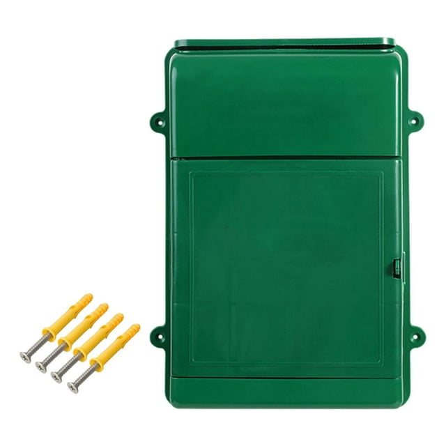Rongfmy Wall Hanging Mailbox Post Box Drop Box Suggestion Case Organizer Multifunctional Green